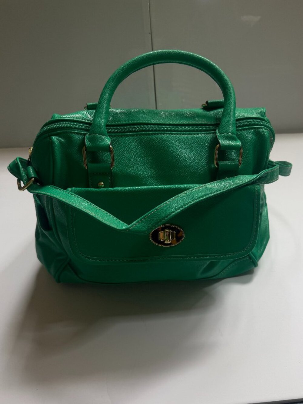 Tano Emerald Green Leather Handbag